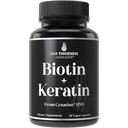 Clinicamente provato Keratin + Biotin supplemento di crescita dei capelli. con Cynatine HNS Keratin clinicamente studiato per Thicker, capelli più sani. per le donne e gli uomini.