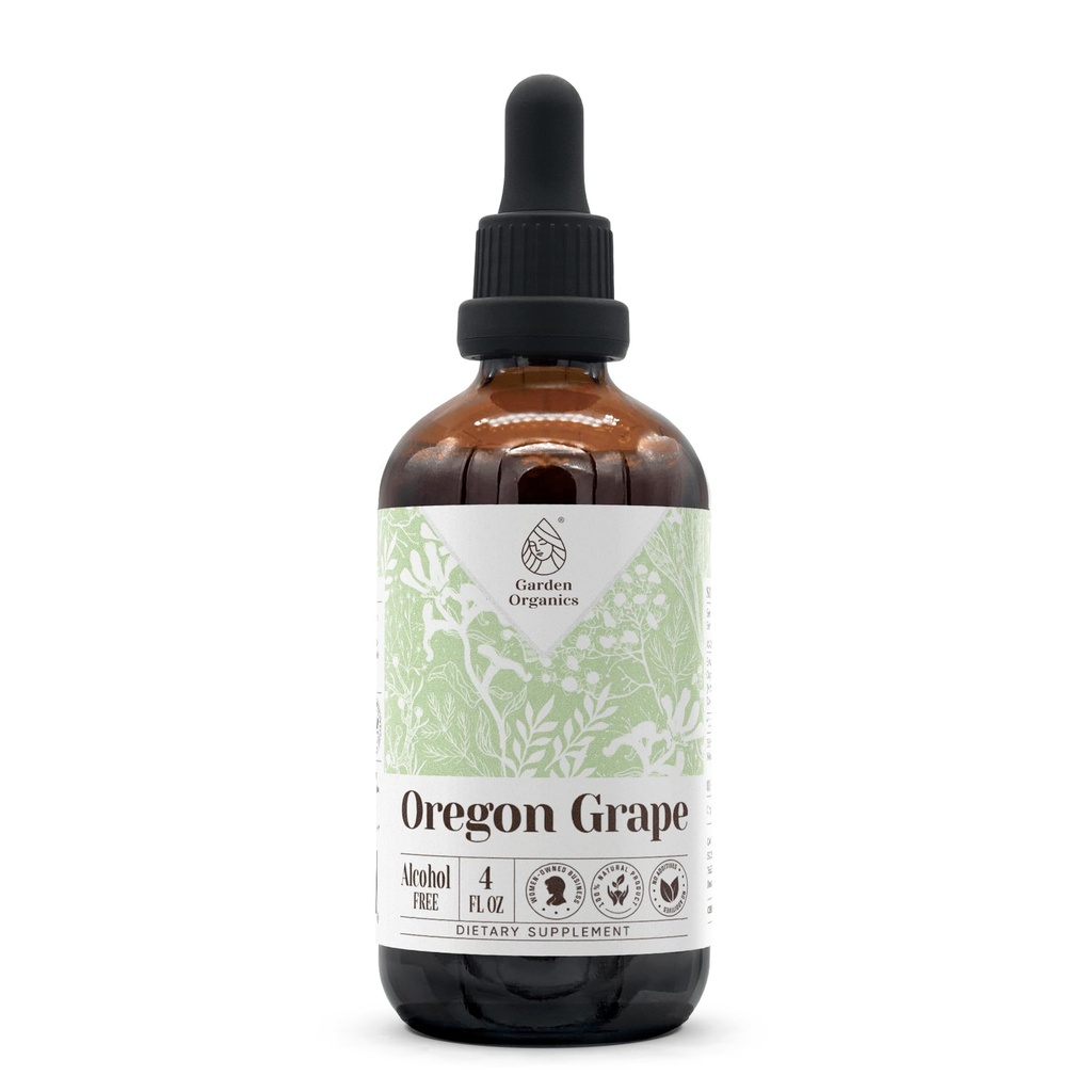 Estratto di tintura naturale senza alcool dell'uva dell'Oregon, Booster del sistema immunitario, gocce liquide fatte al 100% (4 fl oz)