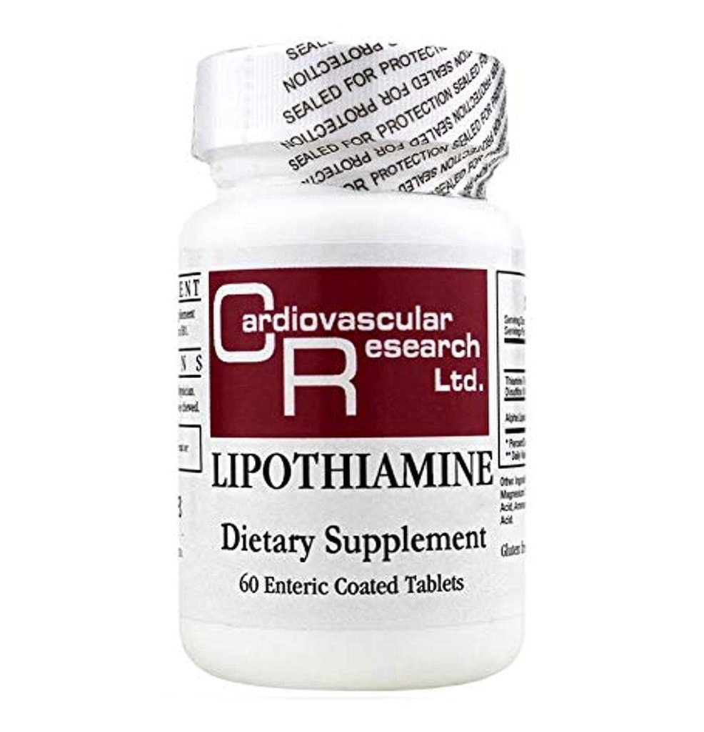 Ricerca cardiovascolare Lipothiamine, Bianco, 60 Conte (THIAM2)