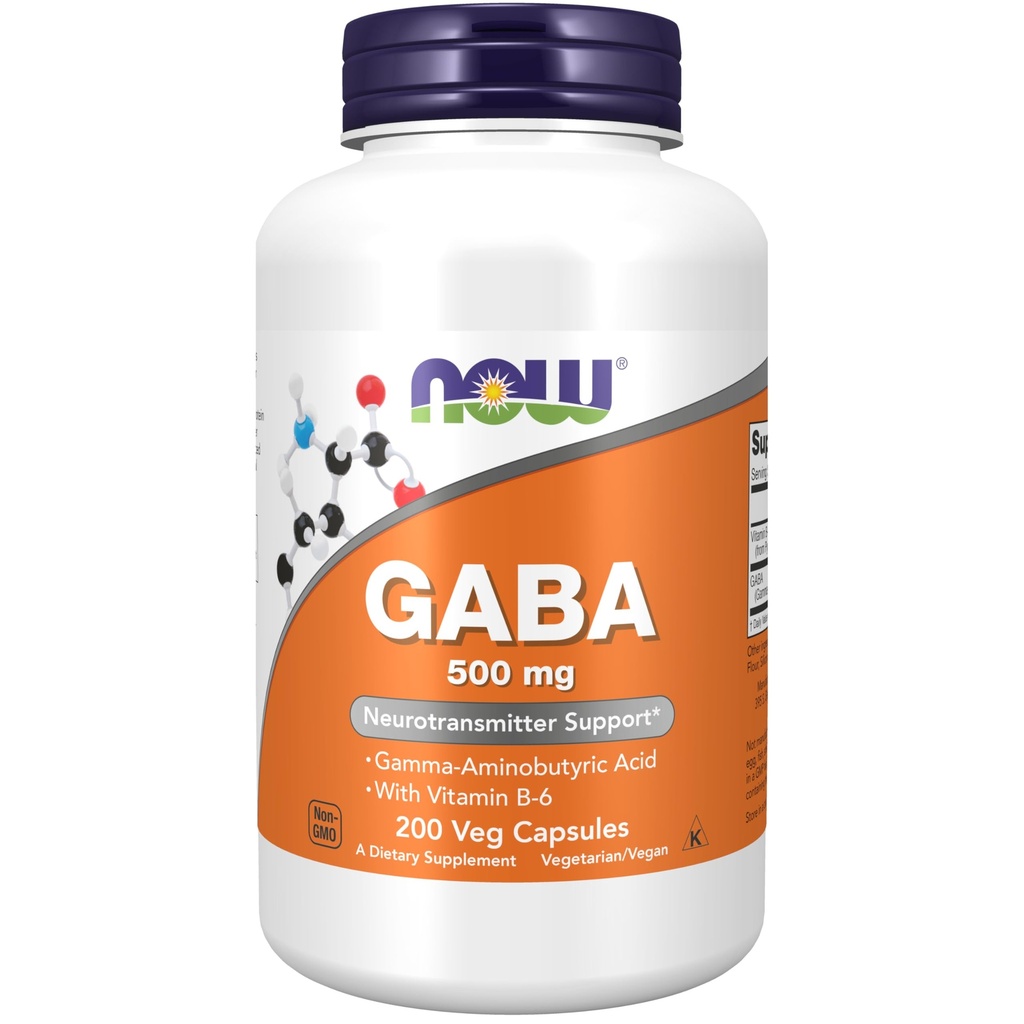 NOW GABA 500 mg,200 capsule di veg
