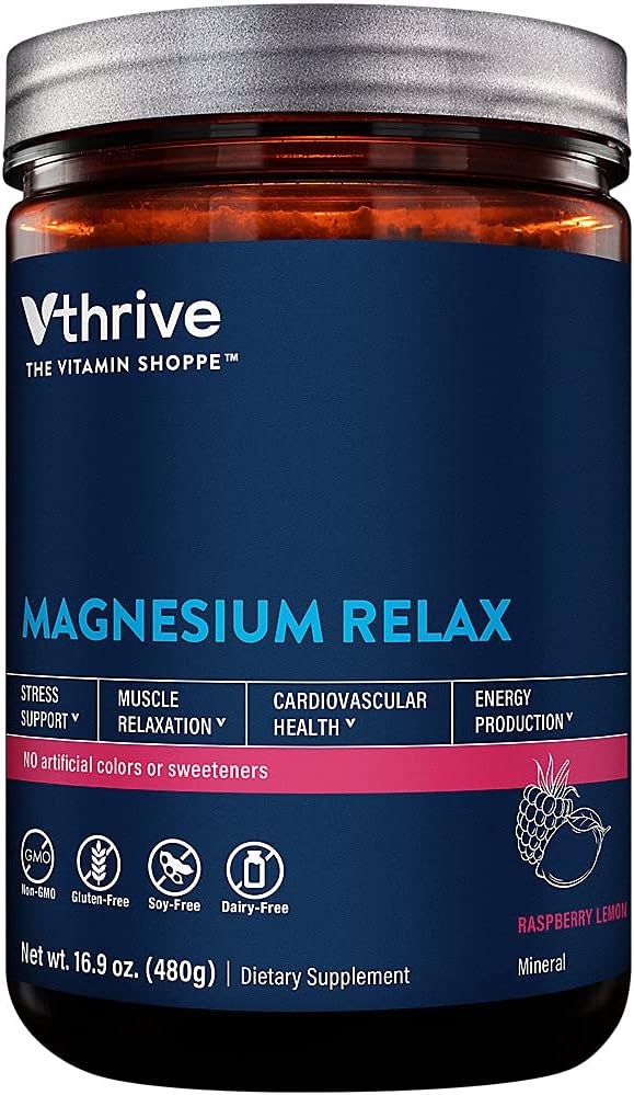 Polvere di rilassamento del magnesio - Supporta lo stress e il rilassamento del muscolo - limone del lampone (16.9 oz. / 100 porzioni)