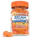 Zicam Cold Remedy Zinc Gocce di frutta Medicated, Ultimate Orange, 25 Conte (Pack of 1)