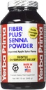 Yerba Prima Fiber Plus polvere di senna, 12 oncia - per uso a breve termine per ripristinare la regolarità, il gusto di spezie di mela migliorata, la stevia addolcita, fornisce sollievo per tutta la notte