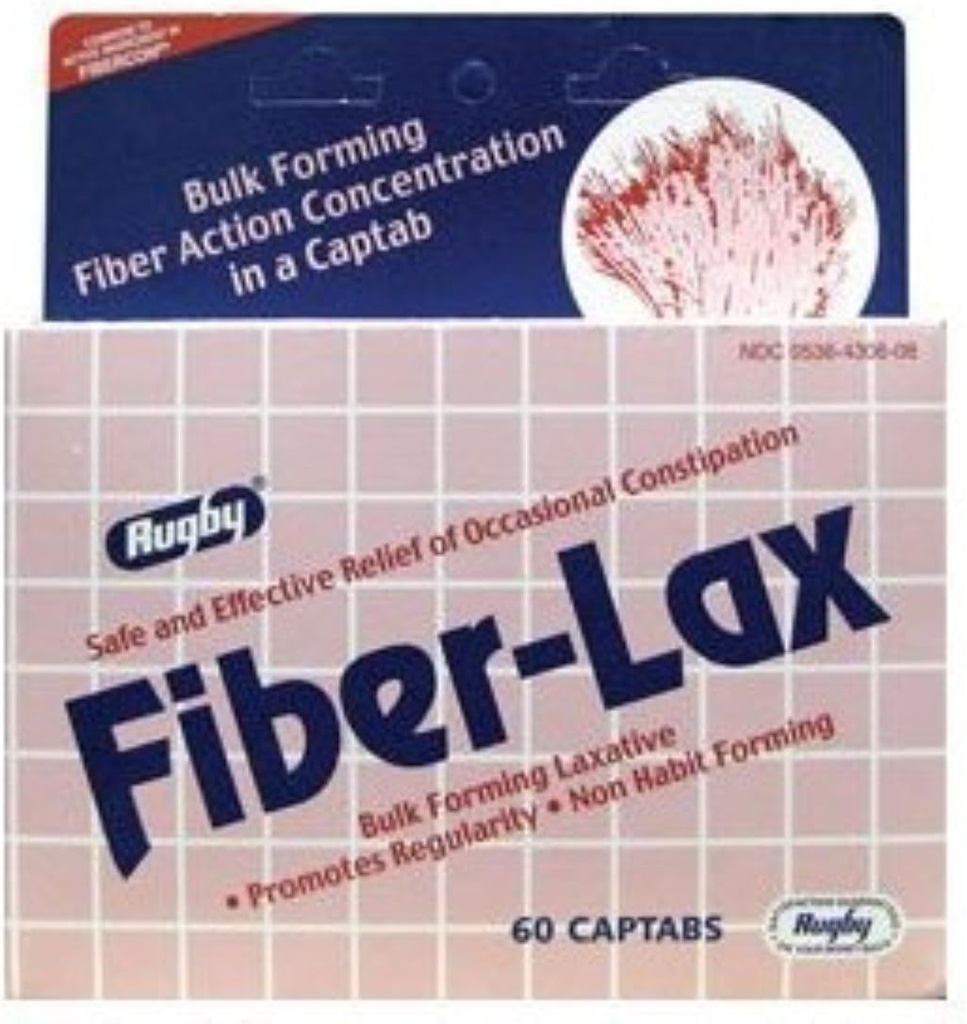 Rugby Fiber-Lax Polycarbo, 500 mg, 60 tappi
