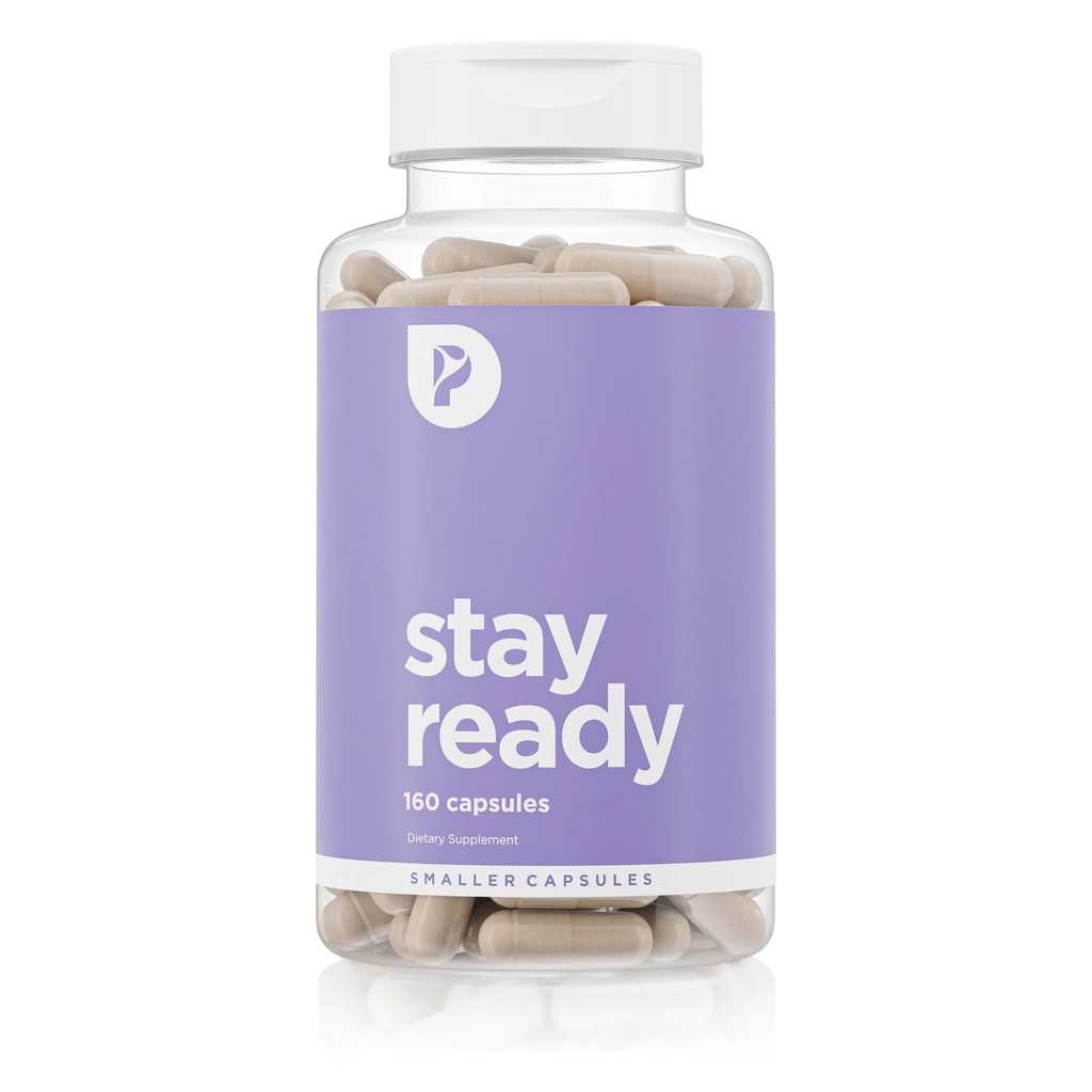 Pure per il suo Vegan Stay Ready Fiber Supplement per le donne | Bloat & Gas Relief, Supporta la salute digestiva, Regolarità & Appetite Control | 160 capsule