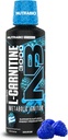 NutraBio – L-Carnitina Liquid Shots – 3000mg, (Blue Razz) – 10mg di vitamina B-5 – Zero Carbs & Sugars – Energy Production – Recupero muscolare