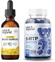 Tincture 2 fl oz & 5 HTP Gummies di supporto per l'umore biologico