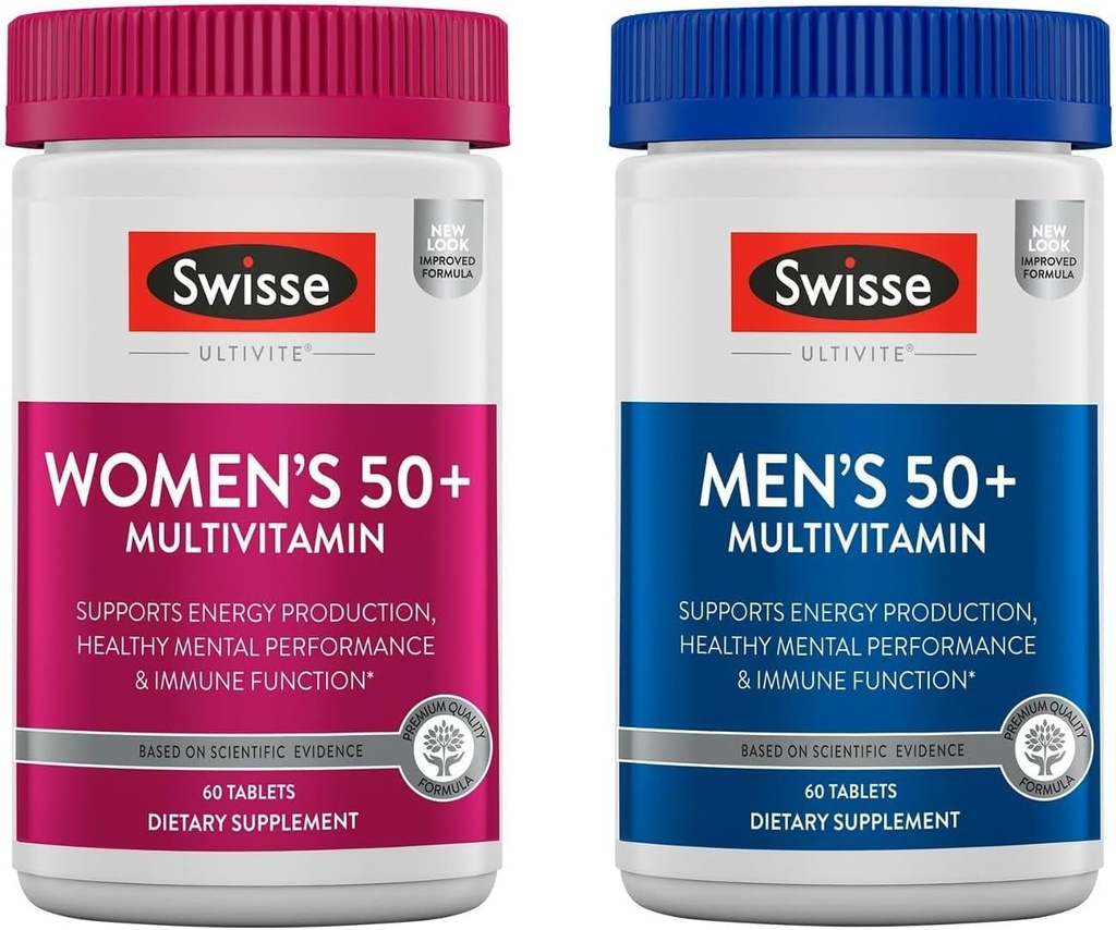 Swisse Daily Multivitamin per uomini e donne 50 e oltre Combo