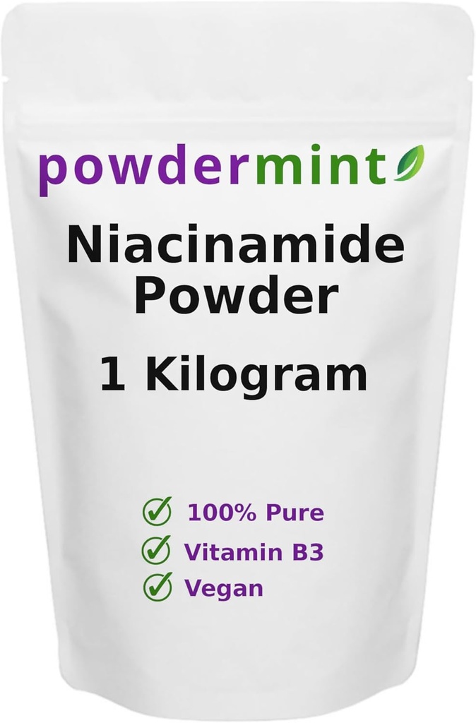 Polvere di niacinamide (Vitamina B3) polvere di niacina pura al 100% 500 mg di Flush-Free Supplement (1 chilogrammo)