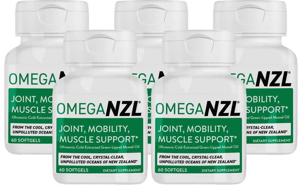 Originale Omega-3 Joint Support Supplement, Miglior sollievo del muscolo naturale, Olio di Mussel verde, 300 Softgels, No Fishy Aftertaste
