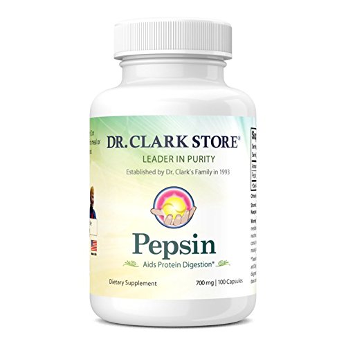 Dr. Clark Pepsin Supplemento, 700mg, 100 capsule Gelatin