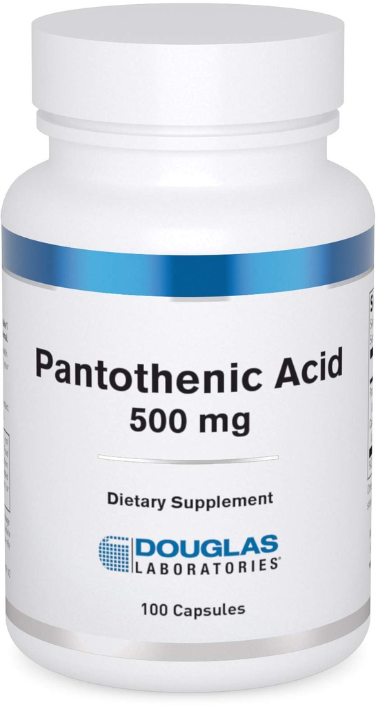 Douglas Laboratories Acido Pantotenico 500 mg | Vitamina B5 per supportare la produzione di energia cellulare e il metabolismo* | 100 capsule