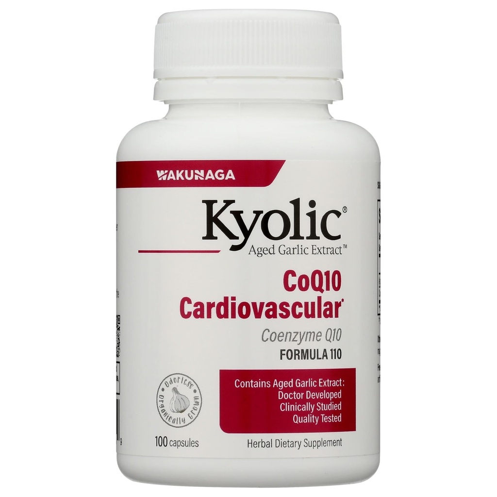 Estratto di aglio Kyolic Aged Formula 110, CoQ10 Cardiovascolare