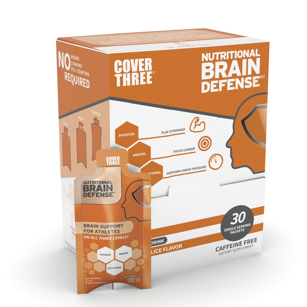 Coprire tre cervello difesa Omega 3 Fish Oil, Integratore alimentare del cervello con curcumina, Uridina, Orange Slice liquido Omega 3 DHA EPA Formula, Nootropic supplemento per atleti