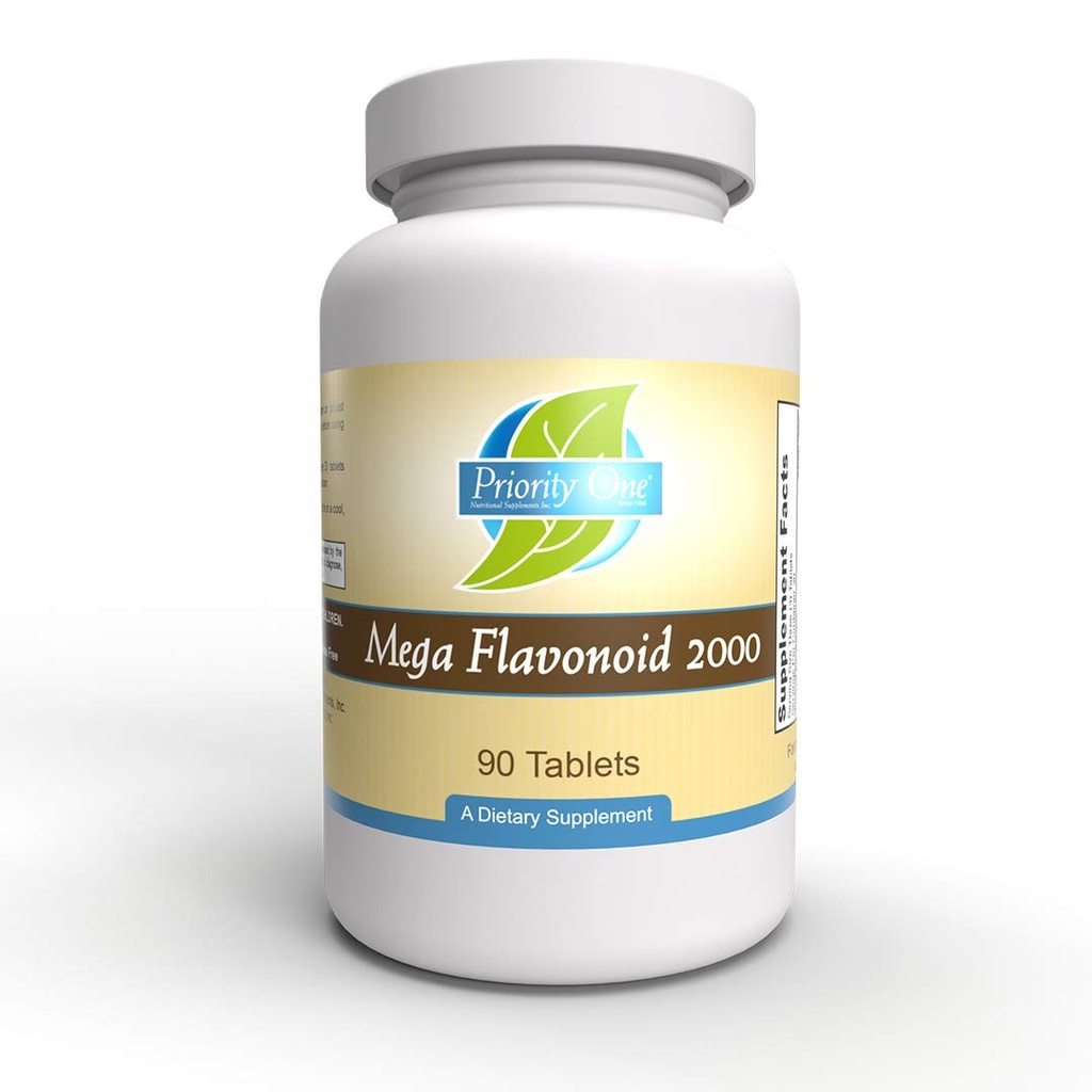 Priorità Una Vitamine Mega Flavonoid 2000 90 Compresse - Combinazione bioflavonoide clinicamente dosata.