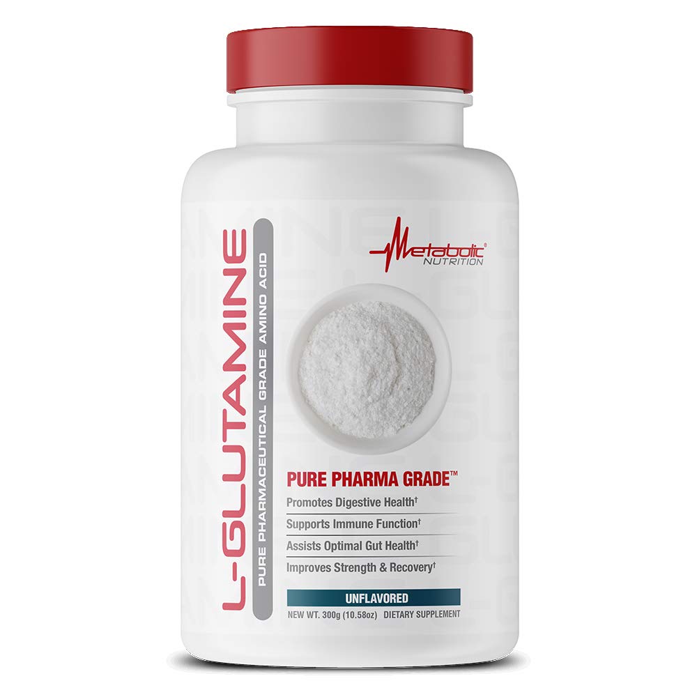 Glutamina di nutrizione metabolica, 300 grammi, polvere
