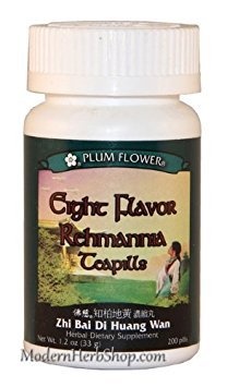 Otto Flavor Rehmannia (Zhi Bai Di Huang Wan), 200 ct, Plum Flower