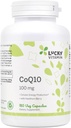 Lucky Vitamin - CoQ-10 con Hawthorn Berry 100 mg. - 180 capsule di veg