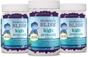 Bliss Kids Probiotic + Prebiotic Gummies, Supporta l'immunità e la digestione per i bambini 2 anni+, Meno zucchero, Yummy Berry Flavor, 45 conte (Pack of 3)