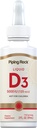 Piping Rock Vitamina D3 Liquid 5000 IU (125 mcg) | 2 oz | Gocce di vitamina D per adulti | Vegetariano, Non OGM, Integratore senza glutine