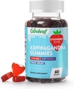 Vegan Ashwagandha Gummies-3000mg Estratto di radice di Ashwagandha con vitamina D2 | Sapore di fragole | 60 Ct/Bottle