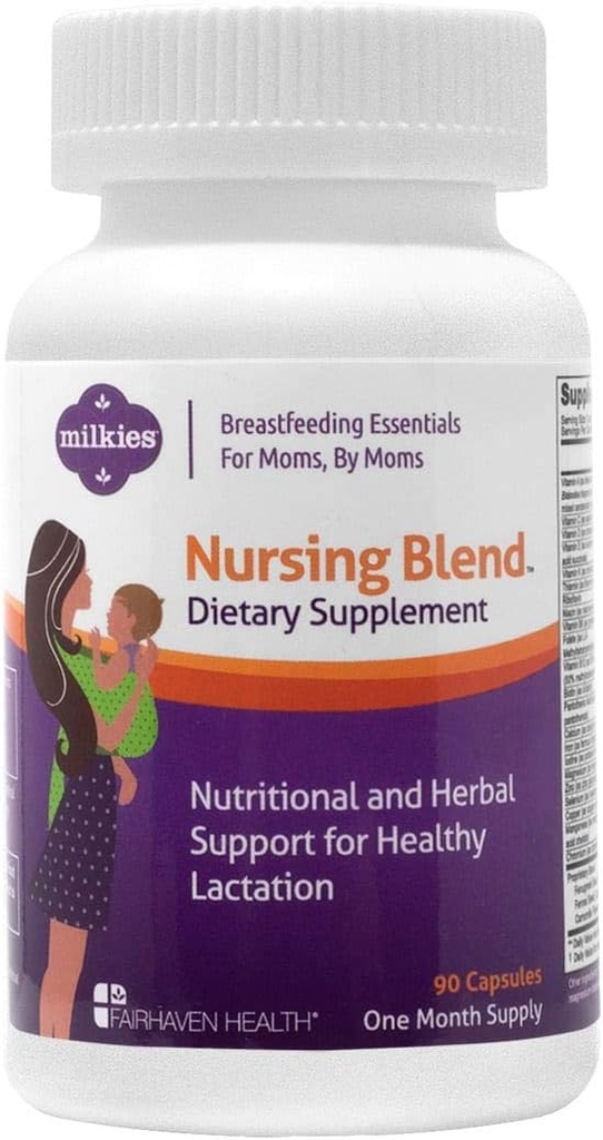 Miscela di allattamento, vitamina postnatale Con fieno greco per aumentare l'alimentazione del latte materno, supplemento di allattamento per aumentare e sostenere l'allattamento mamme, aumento della produzione liquida (1 mese di alimentazione)