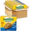 belVita Bars Biscotti, Mirtillo, 30 Pacchetti totali, 6 scatole (4 Biscotti per confezione)