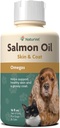 NaturVet Salmon olio pelle supplemento per cani e gatti – Include Omega-3, 6 acidi grassi – per la pelle sana, cappotti lucidi – Supplemento Cappotto Cane, Cat Skin Supplement – 16 Oz.
