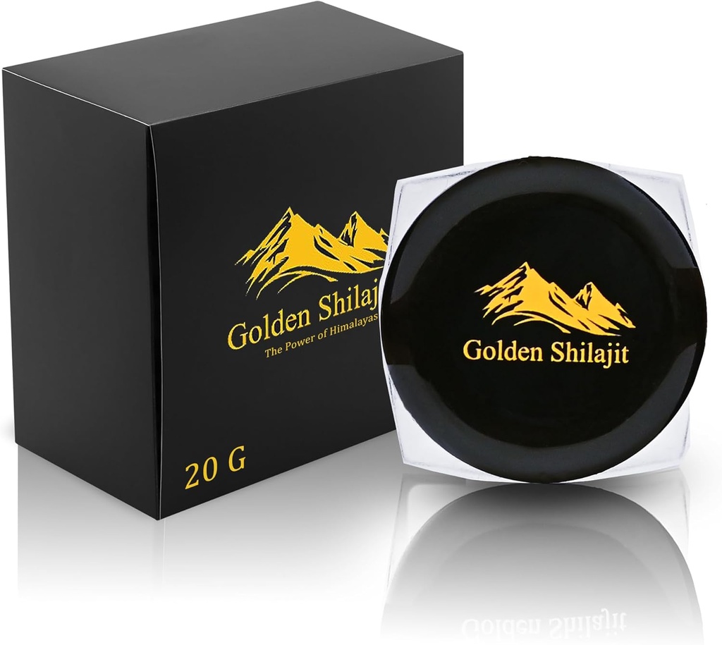 Shilajit per le donne e gli uomini puro Himalayan Organic shilajit Resina -Golden Grade 20000mg 100% Pure Shilajit Contiene acido Fulvic e Trace Minerals shilajit Supplement -1 Pack