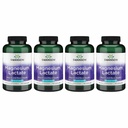 Lattato di magnesio di Swanson - Supplemento minerale Promuovere il muscolo e il sostegno della salute di Bone - Lattosio-Free Lattato forma minerale per l'assorbimento di Gentle - (120 capsule, 84 mg ogni) 4 confezione