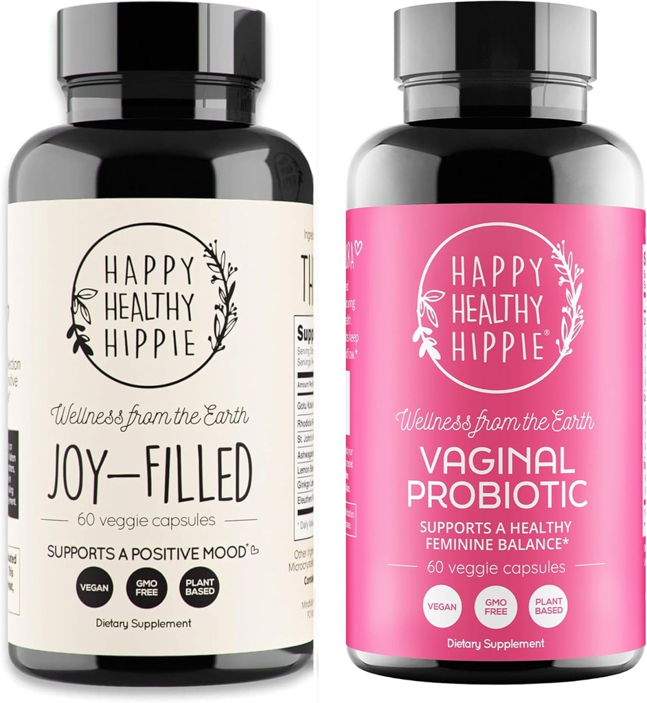 Felice sano Hippie Vaginal Probiotici per le donne & Joy-Filled Mood Supporto