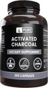 Puri ingredienti originali Charcoal attivato, nessun filler di magnesio o di riso, sempre puro, laboratorio verificato (365 conteggio)