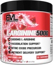 Evlution Nutrition Nitric Oxide Booster L-Arginina Supplemento - High Potency Nitric Oxide Supplement con 5000mg di L Arginina per pompe potenziate Energy Muscle Growth and Vascularity NO Booster