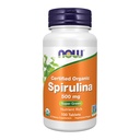 NOW Integratori, Spirulina Organica 500 mg con Vitamine, Minerali e GLA (acido Gamma-Linolenico), 100 compresse