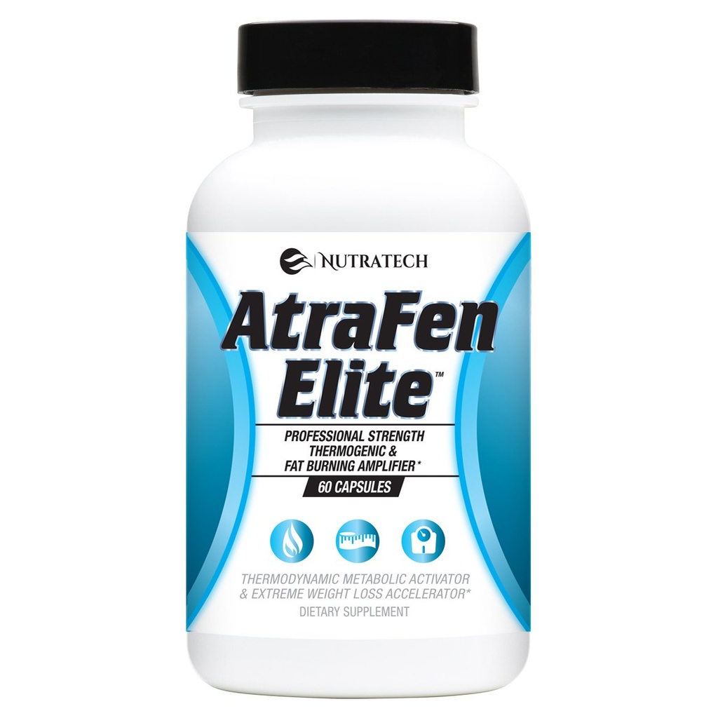 Atrafen Elite - Professional Strength Diet Aid che supporta la gestione del peso, promuove l'energia e aiuta Suppress Food Cravings & Appetite. Integratore alimentare. 60 pillole.