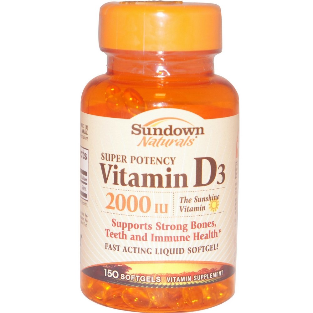 Sundown, Vitamina D-2000 Iu Softgels, 150 ct