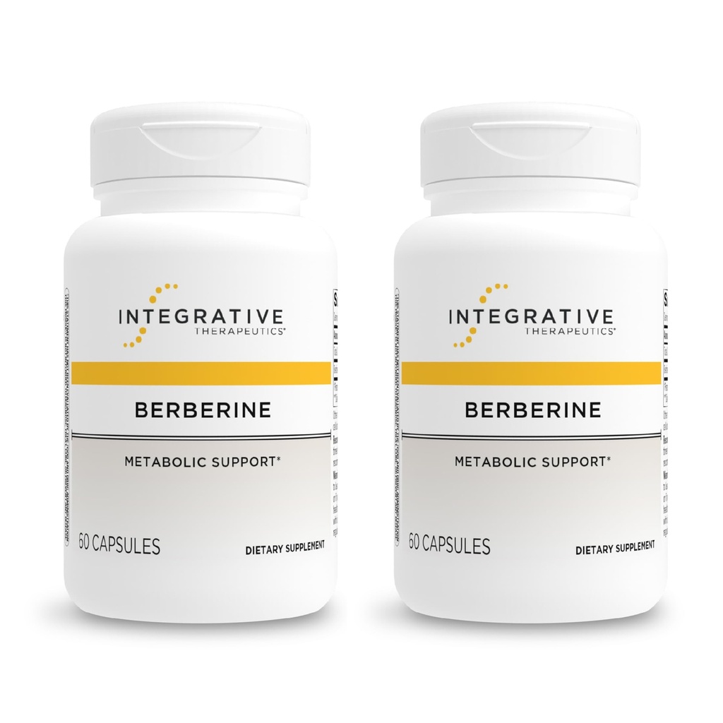 Integrative Therapeutics Berberine - Supplemento per il metabolismo dell'energia cellulare e il supporto metabolico* - Dairy-Free & Gluten-Free - 120 Capsule (120 Serve)