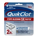Avventura Kit medici QuikClot Gauze - Guarnizione medica emostatica flessibile per la sopravvivenza di emergenza o Kit di preparazione del disastro & More - Stops Bleeding Fast con Kaolin - 3" x 24"