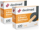 Rasoio in plastica flessibile adesivo Bandages – 100 Conte (2 Pack) Bandages con pad non-Stick, Latex Free, Wound Care for First Aid Kit, 1" x 3"