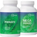 Microbiome Labs Digestion Support Bundle - FODMATE Digestive Enzymes & MegaGuard Digestive Aid con Ginger e DGL (2 Prodotti)
