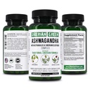 Siberiano verde organico Ashwagandha Root con Astragalus & Siberian Eleuthero Ginseng Complex 60 capsule potente supporto erbe