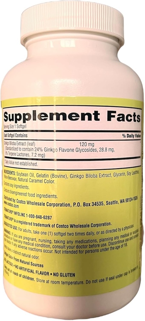 Gingko Biloba TRU Natura 120mg 340 softgel 1 confezione