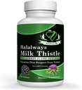 Halalways Latte Thistle Certificato Integratore Halal Latte Thistle Liver Detox Supplemento Gentle Herbal Liver Cleanse for Men & Women - Liver Health Support - Non OGM