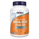 NOW Integratori alimentari, DHA-500 con 250 EPA, Distillato molecolare, Supporta la salute del cervello*, 180 Softgels