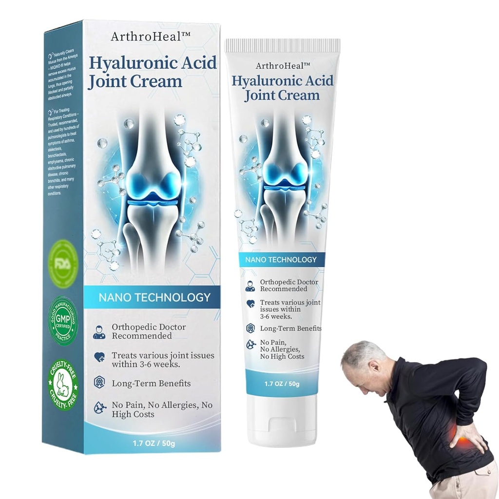 ArthroHeal Hyaluronic Acid Joint R-epair Cream,ArthroHeal Joint Cream, alleviare rapidamente il disagio articolare, alleviare rapidamente il disagio articolare, adatto per le attività articolari in tutto il corpo (1)
