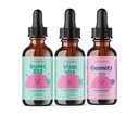 JoySpring B-Complex & Vital Vits with Magnesium Drops Bundle | Naturally Sourced Kids Vitamins & Minerals | Formula liquida non alcolica, senza zucchero | Integratore di gocce liquide vegane e vegetariane