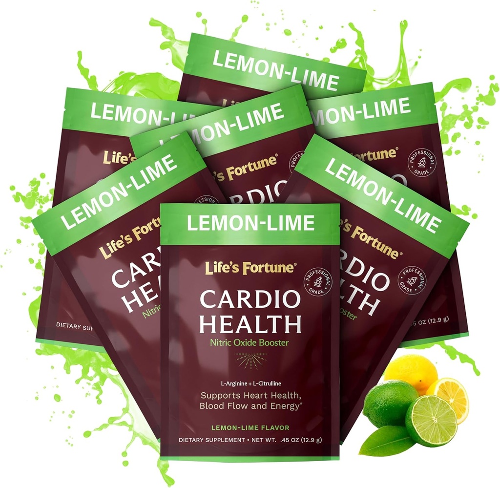 Life's Fortune L Arginine L Citrulline Supplemento Polvere - High Potency Nitric Oxide Supplement Booster con Lime Natural Lime Flavor, 7 Serve (Pack of 1)