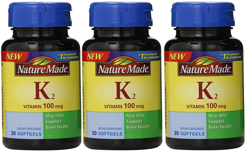 Natura fatta Vitamina K2 100 mcg Softgels 30 (3) (Piccola Vary May)