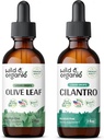 Foglia di Oliva Selvatica & Organica 2 fl oz & Cilantro Tincture 2 fl oz