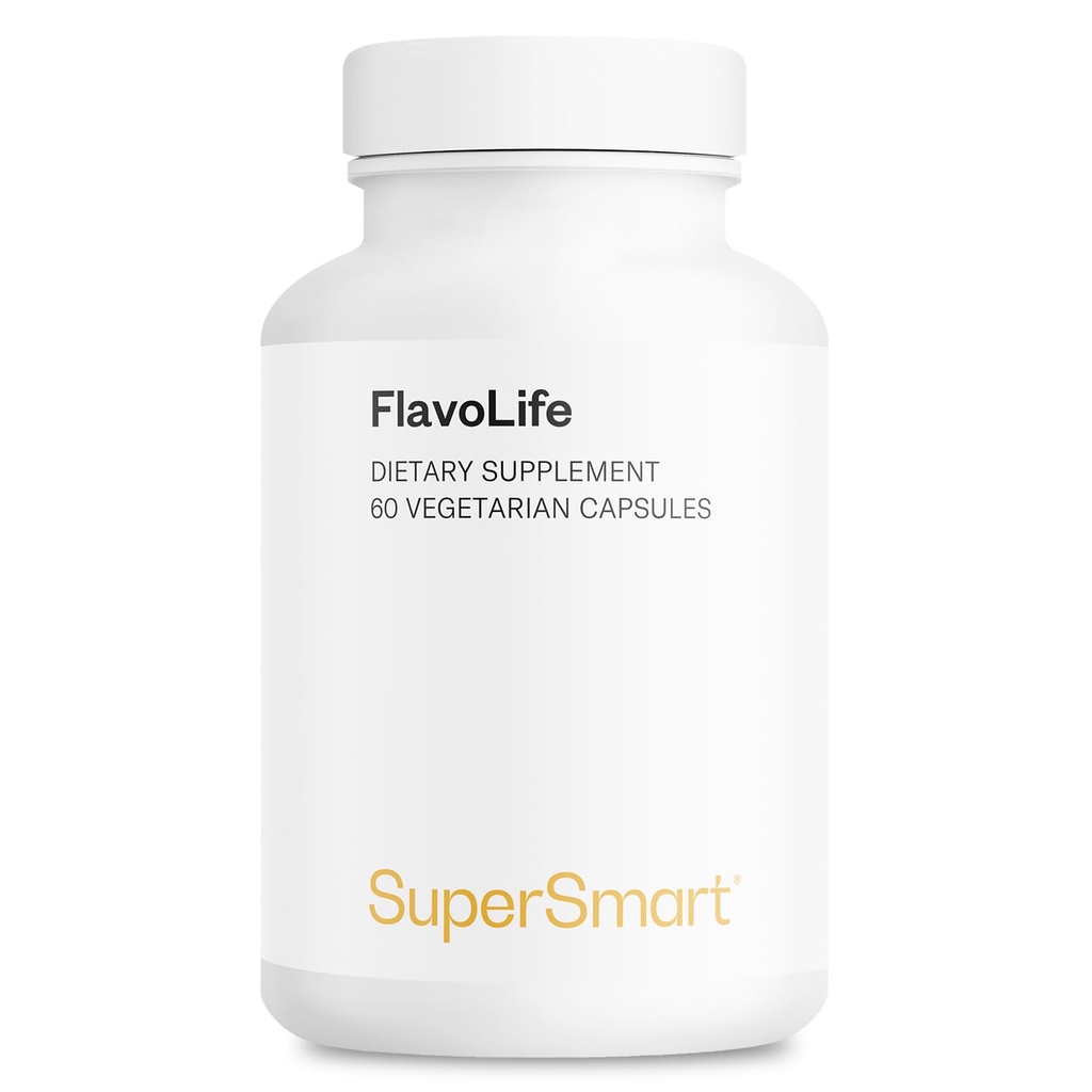 Supersmart FlavoLife (Flavonoid Complex Supplement) - con Luteolin, Myricetin, Fisetin, Rutin, Quercetin, EGCG, Apigenin, Hesperidin | Non-GMO & Gluten Free - 60 capsule vegetariane